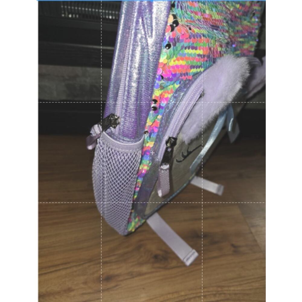 NEW Cat & Jack™ Girls' 16" Flip Sequin Backpack UNICORN Cute BACK TO SCHOOL s23 - Picture 3 of 4